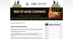 Desktop Screenshot of endleasecleaning.com.au